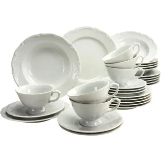 CreaTable Kombiservice 30-tlg. weiß unifarben