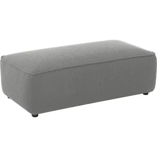W.Schillig Hocker around-the-block Polyester 120 x 39 x 60 cm Grau/Silber