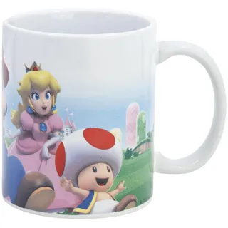 Stor Keramiktasse Super Mario Bros 325ml - Frühstückstasse mit Originalem Sublimationsdruck - Offizielles Marvel Produkt - Ideal für Kaffee und Tee