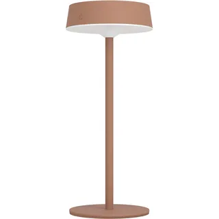 EGLO Tischleuchte "SIMERI Tischlampe - Stahl - SOLAR-LED - 3W - IP44" LED-Modul 1 Stk. Kaltweiß  Neutralweiß  Warmweiß Solarleuchte, Außentischleuchte, Akku, Leselampe, H31 x Ø13 cm, orange