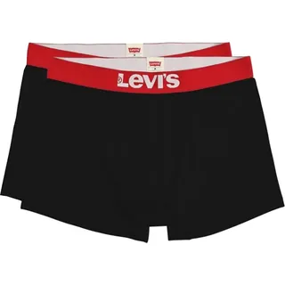 Levi’s Boxershorts Men Solid Rode Band 2-pack