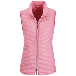 Kurzweste GOLDNER "Kurzgröße Taillierte Daunenweste, leicht gefüttert", Damen, Gr. 20, rosa (rosé), Obermaterial: 100% Polyamid PA., Modisch, Westen Kurzweste, Mit taillenformenden Steppmuster