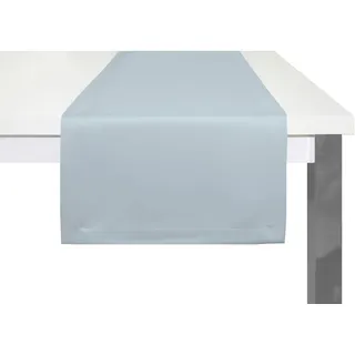 Tischläufer WIRTH "NEWBURY" Gr. 1, blau (hellblau), B:50cm L:150cm, Baumwolle, Polyester, Tischdecken, Tischläufer