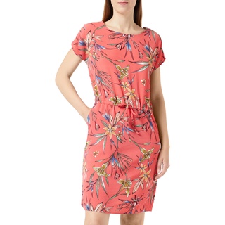 ONLY Damen Onlnova LUX Connie Bali Dress AOP PTM Kleid, Mineral Red/AOP:Bright Tropical, 38