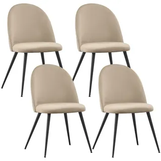 Albatros Capo Samtbezug beige 4er Set