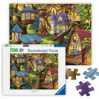 Ravensburger Twilight in The Treetops 1500 Teile Puzzle für Erwachsene - 12001009 - Handwerkswerkzeuge, Made in Germany, jedes Teil zusammen