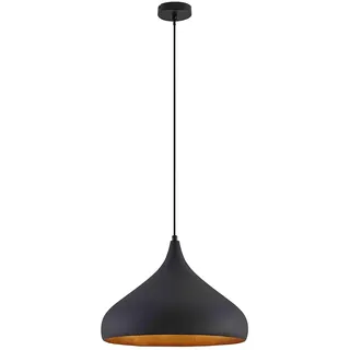 Arcchio Pendelleuchte Lunus (Modern) in Schwarz aus Metall (1 flammig, E27) - Deckenlampe Esstischlampe Hängelampe Hängeleuchte Wohnzimmerleuchte