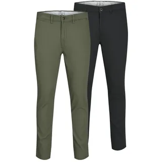 JACK & JONES Jjimarco Slim Fit Black/Dusty Olive 31/34