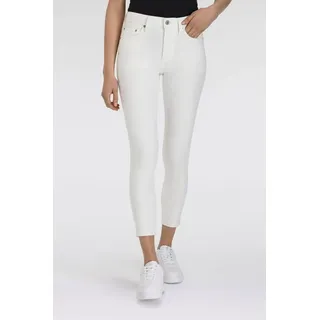 Levi's Skinny-fit-Jeans LEVI'S "721 HIGH RISE SKINNY", Damen, Gr. 26, Länge 32, weiß (cloud dancer), Denim/Jeans, Obermaterial: 97% Baumwolle, 3% Elasthan, skinny fit lang, Jeans Skinny-fit-Jeans, mit hohem Bund