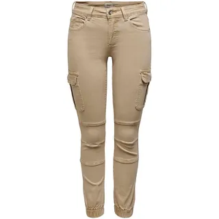 ONLY Damen Onlmissouri Reg ANK Life Cargo PNT Noos Freizeithose, Nomad, 34W / 32L EU