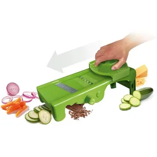 Nerthus FIH 062 Mandoline Gemüseschneider Obst verstellbar mehrere Schnitte Lebensmittelzubereitung