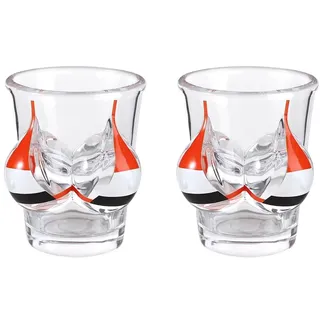IBLUELOVER Schnapsgläser 2 Stück Shotgläser für Alkohol Shot Vodka Tequila Party Bars Schnapsglas Lustig kreativ Brust Shotbecher Spülmaschinenfest Likörgläser kleines Weinglas