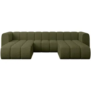 altdecor Eckcouch Polyester 4-Sitzer Grün