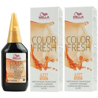 Wella Color Fresh 4/07 mittelbraun natur-braun 75 ml