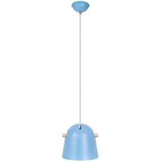 AMARE LED Pendelleuchte H: 22 cm, H: max. 150, D: 23 cm (ohne Leuchtmittel 1 x E27, max. 40 W), Blau