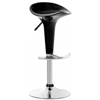 CLP Barhocker Kunststoff Schwarz , Metall , 37x87x37 cm , Esszimmer, Barmöbel, Barhocker