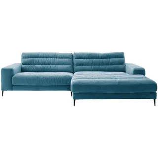 Dieter Knoll Ecksofa , Petrol , Textil , Füllung: Polyurethan (Pur) , Ottomane rechts , 296x207 cm , Typenauswahl, Fußauswahl, Stoffauswahl, seitenverkehrt erhältlich, Hocker erhältlich, Rücken echt , Wohnzimmer, Sofas & Couches, Wohnlandschaften, Ecksofas