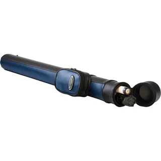 Casemaster Q-Vault Supreme Billard-/Poolqueue, Hartschalenkoffer, hält 1 kompletter 2-teiliger Queue (1 Butt/1 Schaft), Blau
