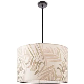 Paco Home Pendelleuchte »Kuba 126« E27 Lampenschirm Esstisch Hängelampe Wohnzimmer Kinderzimmer Palme, schwarz