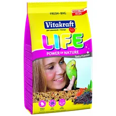 Vitakraft Life Alleinfuttermittel für Wellensittiche, 5 x 800 g