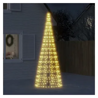 vidaXL LED-Weihnachtsbaum für Fahnenmast 550 LEDs Warmweiß 300 cm