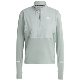 Adidas Ultimate Hi Vis Reflective Halbreißverschluss-sweatshirt - Silver Green - XS
