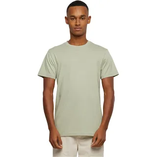 Build Your Brand Herren T-Shirt Round Neck, Männer Basic T-Shirt mit Rundhalsausschnit, Regular Fit, Baumwolle, Softsalvia, L