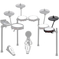 Bild Nitro Max Expansion Pack – E-Drum Set Erweiterung für Nitro Max Kit mit Mesh Tom Pad, 10" Becken mit Choke und Verbindungskabeln