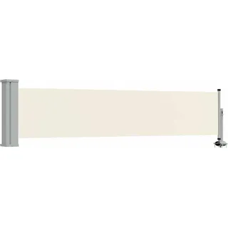 vidaXL Ausziehbare Seitenmarkise 60×300 cm Creme - Creme