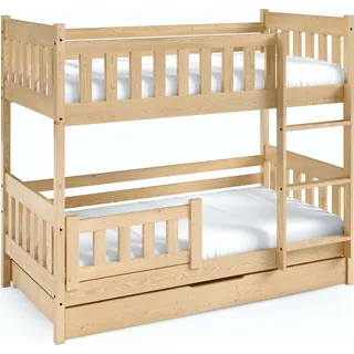 FURNLUX Etagenbett Lila Beige 80x160cm / Hauptfarbe: Beige / Abmessungen: 86 x 141 x 168 cm - Beige