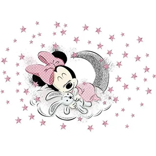 Kibi XXL Wandtattoo Mickey Mouse Wandtattoo Mickey und Minnie Wandaufkleber Mickey Mouse wandsticker Mickey Maus Wandsticker Kinderzimmer Micky Mouse Aufkleber Wanddeko Wandtattoos Mickey Mouse