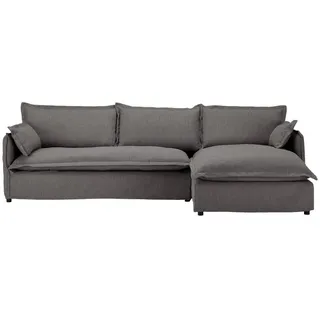 Livetastic Hussen-Ecksofa , Grau , Textil , Ottomane rechts, L-Form , 295x165 cm , Rücken echt , Wohnzimmer, Sofas & Couches, Wohnlandschaften, Ecksofas