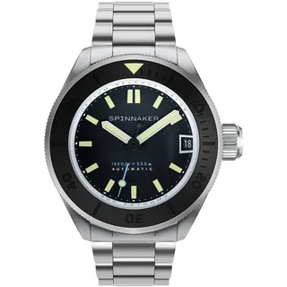 Spinnaker SP-5098-33 Picard Volcano Black Automatik Taucheruhr Herrenuhr - Silber