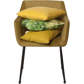 SIT Möbel Schalenstuhl T-VELVET ARMCHAIR Polyester gold 2er Set