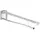 Stützklappgriff mit Toilettenpapierrollenhalter 850mm Aluminium Silber-eloxiert/Schwarzgrau