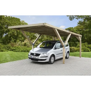 Weka Einzelcarport Mugello A 3,00 x 3,62 m braun kesseldruckimprägniert