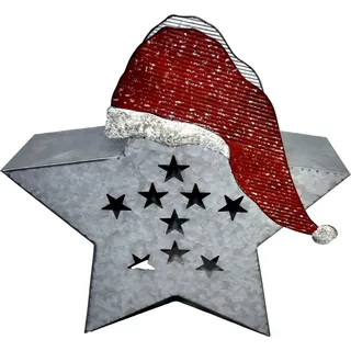 Boltze Deko-Aufsteller Arwid 36 cm x 36 cm x 11 cm Grau