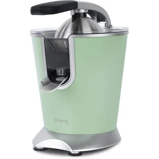 h.koenig AGR88 - Elektrische Zitruspresse 160W, Hebel und Filter aus Edelstahl, Anti-Tropf-System, BPA-frei, spülmaschinenfeste Teile, Pastellgrün