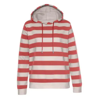 H.I.S. Hoodie Gestreift Rot/Nougat 36/38