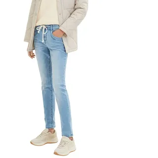 TOM TAILOR Damen Tapered Relaxed Jeans mit Kordelzug