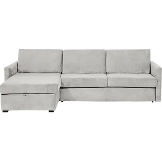 Places of Style Schlafsofa »GOLDPOINT Ecksofa 264 cm, Liegefläche (140/200cm), L-Form,«, Bettfunktion, Bonell-Federkernmatratze und Dauerschläfer-Funktion, weiß