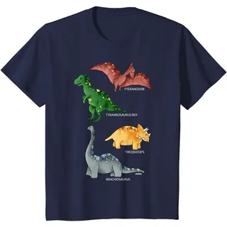 Dinosaurier T-Shirt Jungen Mädchen Dinos Tyrannosaurus T-Shirt