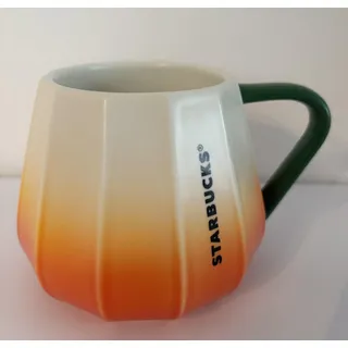 STARBUCKS Kürbis Tasse Halloween 2025 Limited Edition orange weiß Pumpkin 385 ml