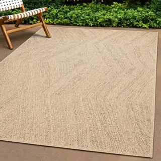 The CarPET »Kansas«, rechteckig, 1 mm Höhe, moderner robuster In und Outdoor Teppich Jute Look