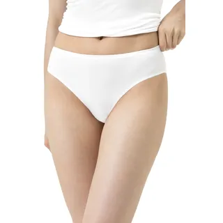 Panty MEY "Modal Pure", Damen, Gr. L, weiß, Single Jersey, Obermaterial: 94% Modal, 6% Elasthan, körpernah, Unterhosen Panty, aus superfeiner Modalfaser, elastisch, glänzende Details