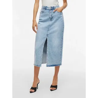 VILA Jeansrock Damen Light Blau Denim 40