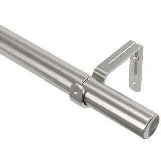 Umbra Vorhangstangenset , Nickelfarben , Metall, Kunststoff , 81-163 cm , Heimtextilien, Vorhänge, Vorhangstangen