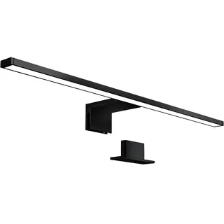 B.K.Licht Spiegelleuchte »BK Spiegellampe Bad, neutralweiße Lichtfarbe, klemmbar« LED-Modul 1, Stk., Neutralweiß 8W, 4.000K neutralweißes Licht, IP44, Spritzwasserschutz, schwarz,