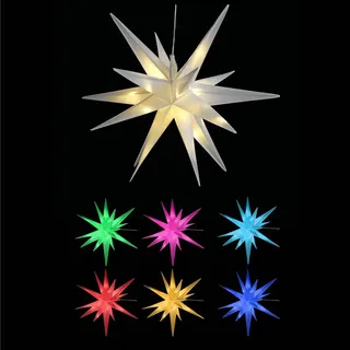 Lex Leuchtstern Lichterstern Farbwechsel Stern 3D 36 LEDs Timer In-Outdoor