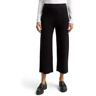 TOM TAILOR Damen 1049165 Culotte Strickhose, 14482-Deep Black, 44